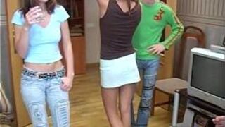 Sex Party with blow Job in bathroom porn video