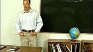 Redhead and brunette have sex lesson porn video